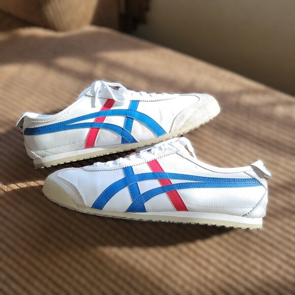 Onitsuka Tiger Mexico 66 Leather Lace Up Sneakers White DL408 Mens Size 9.5 US - Picture 8 of 11
